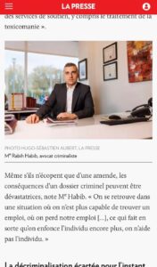 Image de Maitre Rabih Habib, avocat spécialisé à Montréal, intervenant dans les médias tels que La Presse, Radio Canada, CTV news et autres, partageant son expertise juridique en droit criminel, droit de la famille, droit civil et immigration. Sa présence médiatique renforce sa réputation en tant qu'avocat aide juridique de confiance. Son cabinet d'avocat à Laval offre également des services à travers le Québec